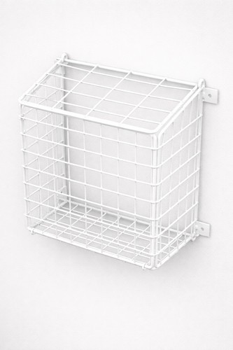 Wall mounted letterbox basket - mounted,