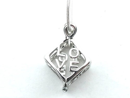 Sterling silver pearl - pearl, cage