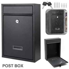 BLACK LARGE LETTER BOX POST