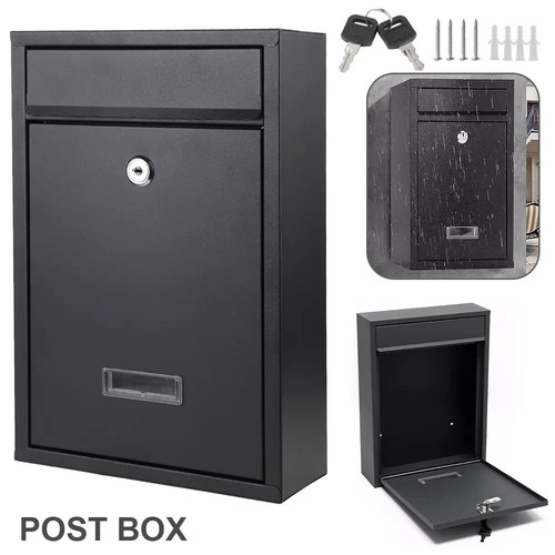 Black large letter - box, post